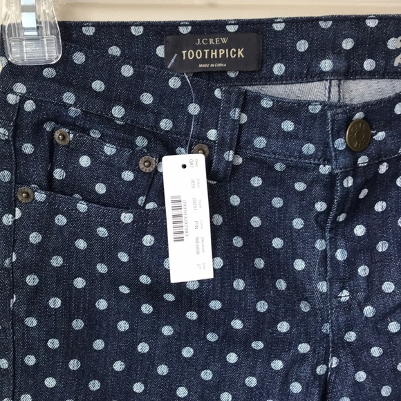 J. Crew Toothpick polka dot jeans - Picture 4 of 6